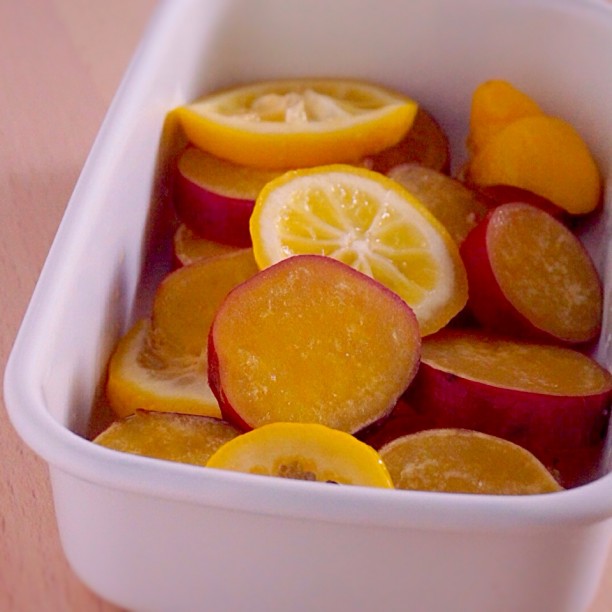 さつまいものレモン煮