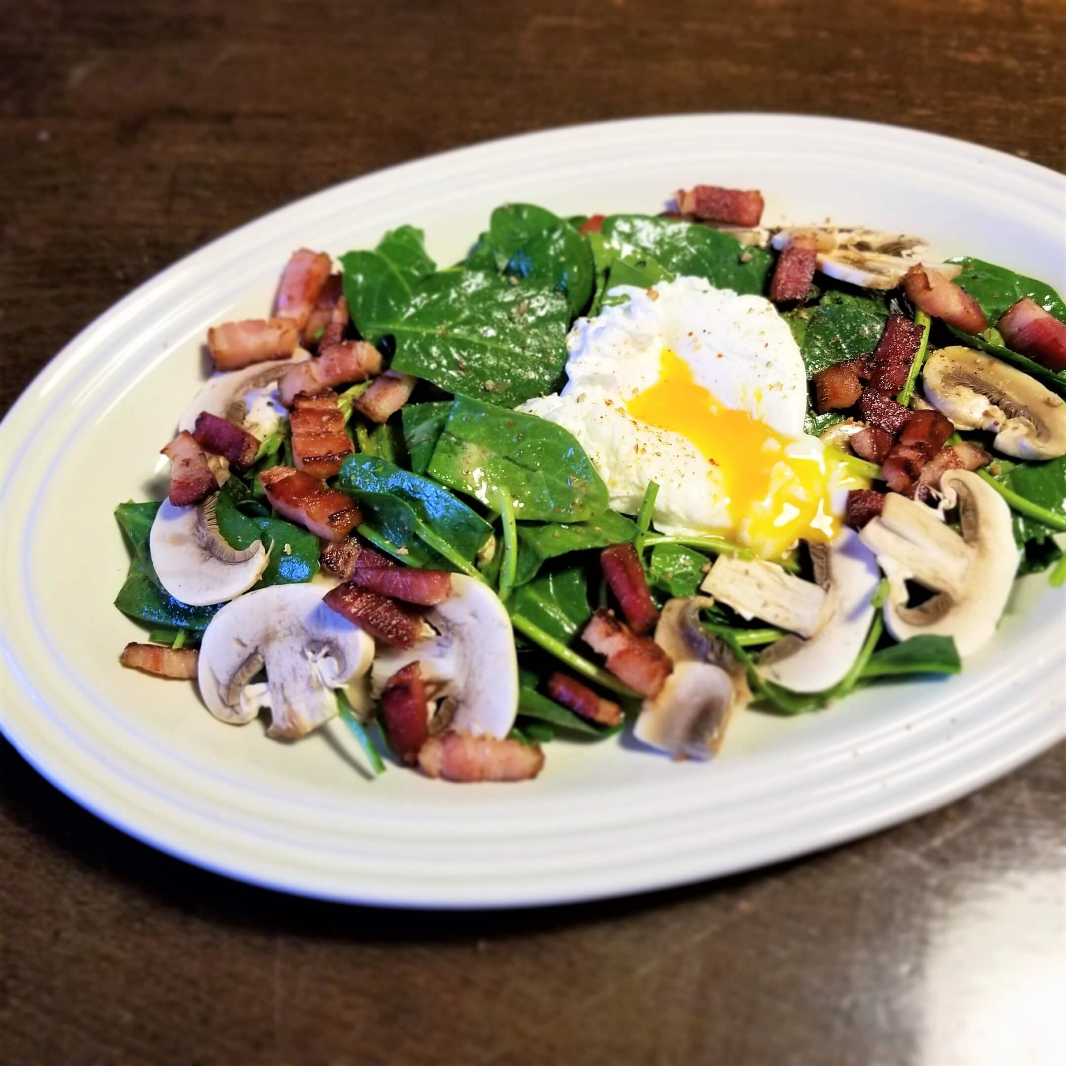 マッシュルームとサラダほうれん草のサラダのレシピ・作り方とっておきレシピキユーピ