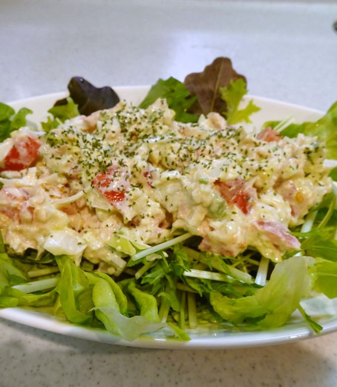 アボカドとツナの冷製スパゲティ