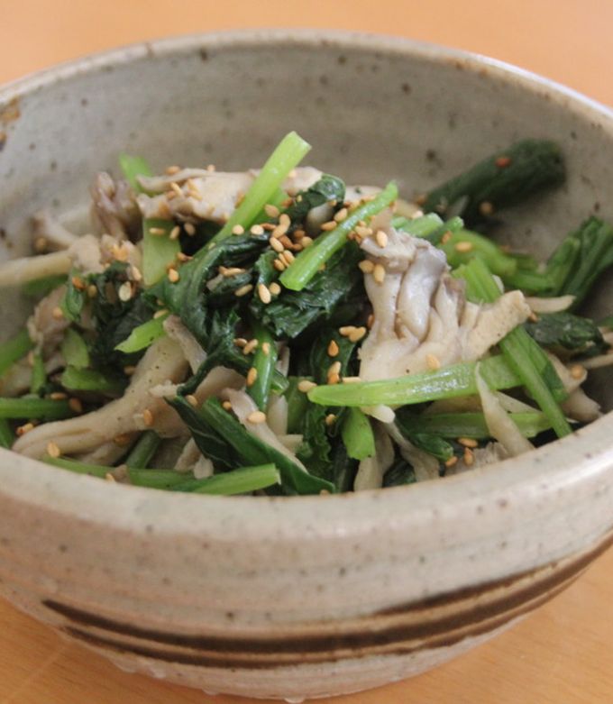 簡単美肌ブロッコリーと舞茸のナムル