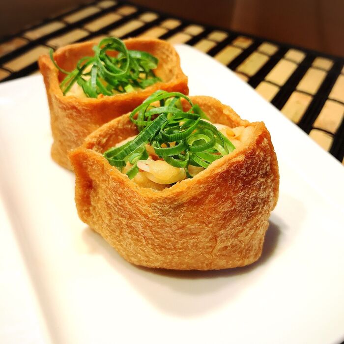 10分de完成♡ふわっとジューシ♡わさび香るいなり寿司の皮♡