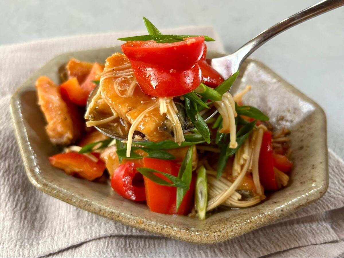 定番の味！ 生鮭のバターぽん酢焼き