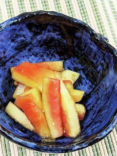 スイカの皮の漬物☆熊本ケンミンショ