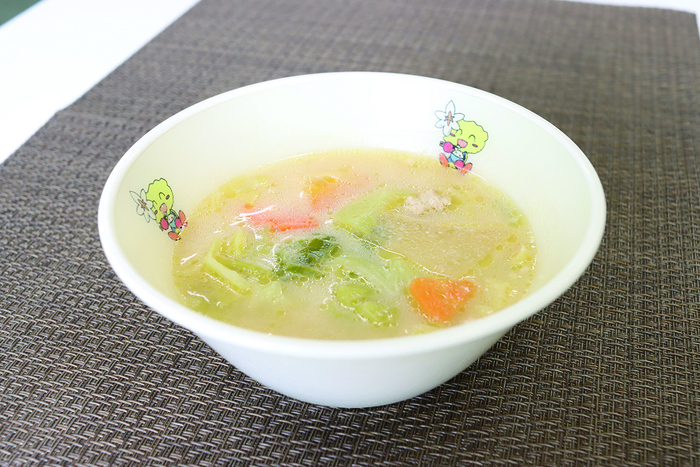 バター香る豆乳みそスープ豆乳レシピマルサンアイのお料理レシピマルサンアイ株式会社