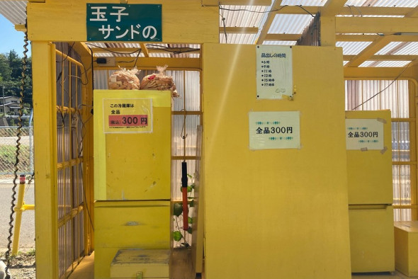 カレーなしよ 神奈川 厚木荻野 ヤマモトヤ 玉子サンド研究所 畑の中の黄色い冷蔵庫。│カレーライター はぴい オフィシャルサイト