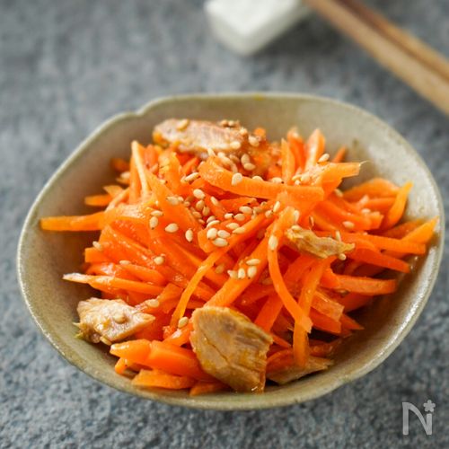 レンジで3分！さっぱり美味！人参のレモンナムル