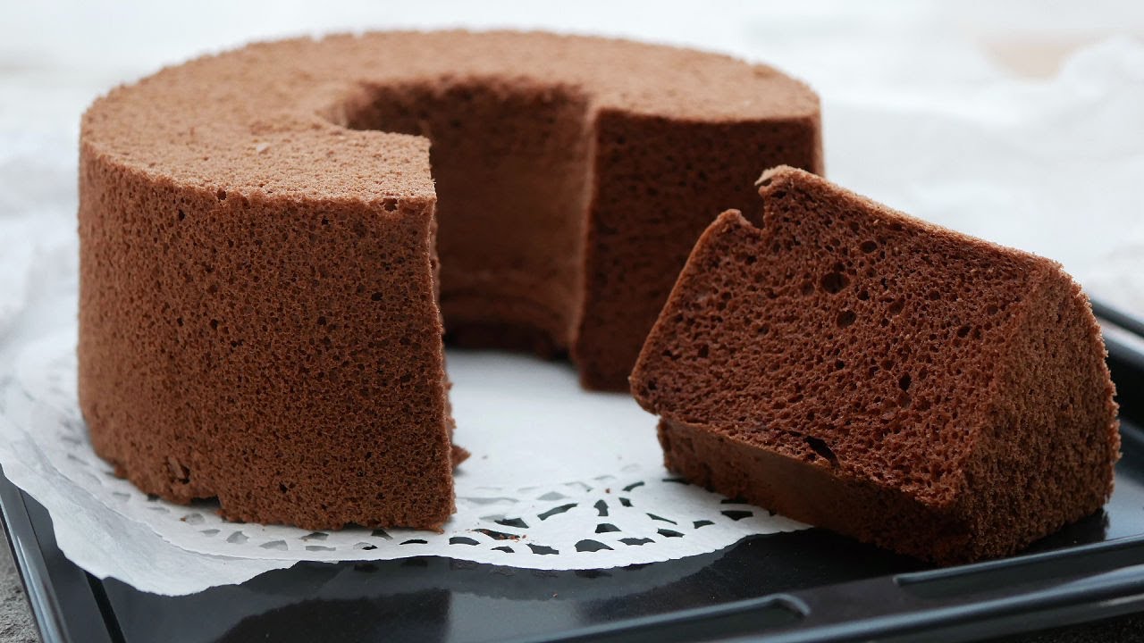 米粉のココアシフォンケーキ