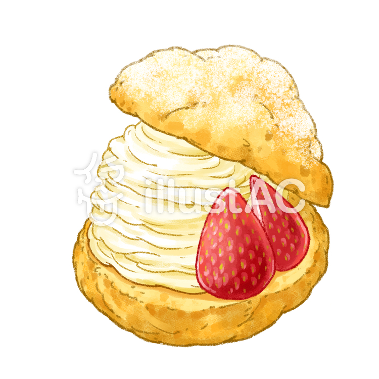 シュークリーム30：イラスト無料