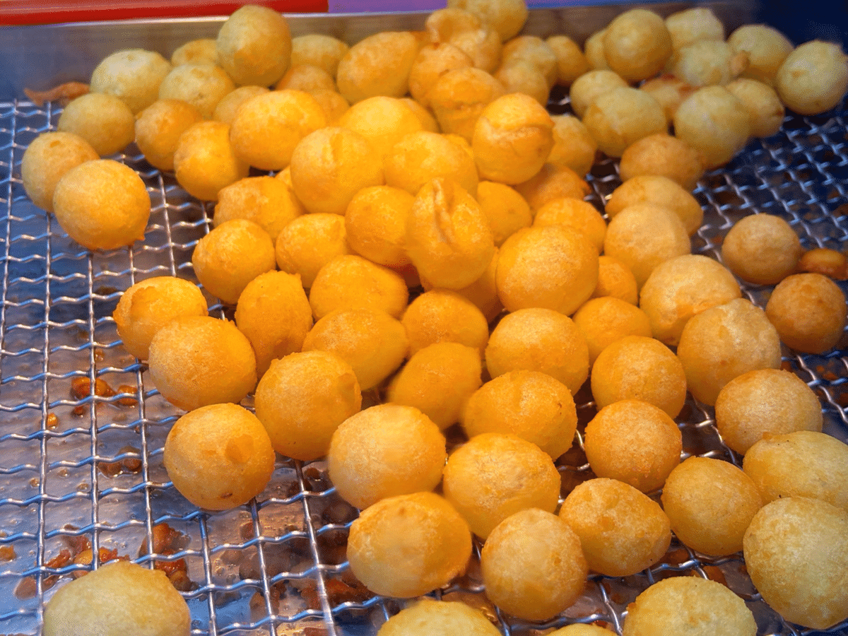 台湾夜市の味 もちもち地瓜球 さつまいもボール・QQ球 の作り方＊sweet potato ball＊