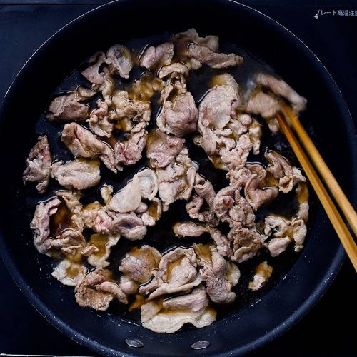 めんつゆで染みうま 豚バラと豆腐の卵とじ