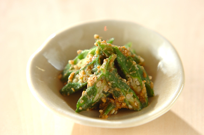 レンジで簡単☆オクラの胡麻和え