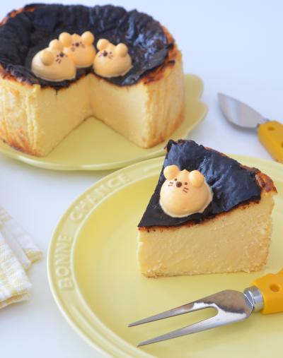 小麦不使用♪材料4つ♪簡単バスクチーズケーキ♪