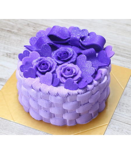 紫色のネイキッドバースデーケーキ : r Baking