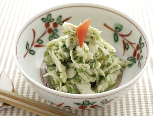 釜揚げシラスのみどり甘酢 副菜