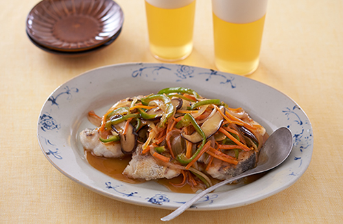 簡単！フライパンで作るたらの甘酢あんかけ