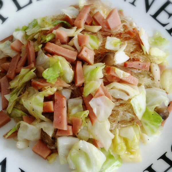 キャベツの春雨サラダ