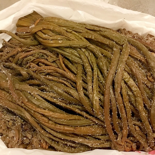 わらびの保存方法 塩漬け食まちうおぬま