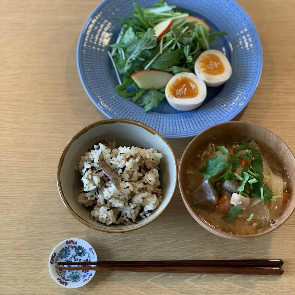 秋を感じる🍁舞茸の炊き込みご飯