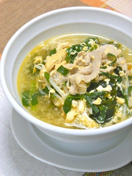 豚こまとニラもやし炒め