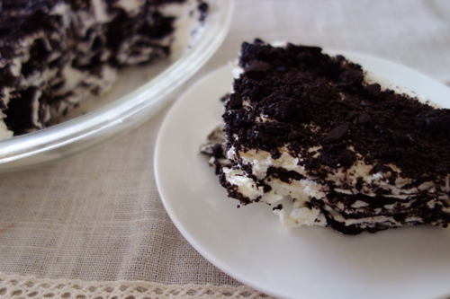 オレオのスコップケーキ : Drop blog