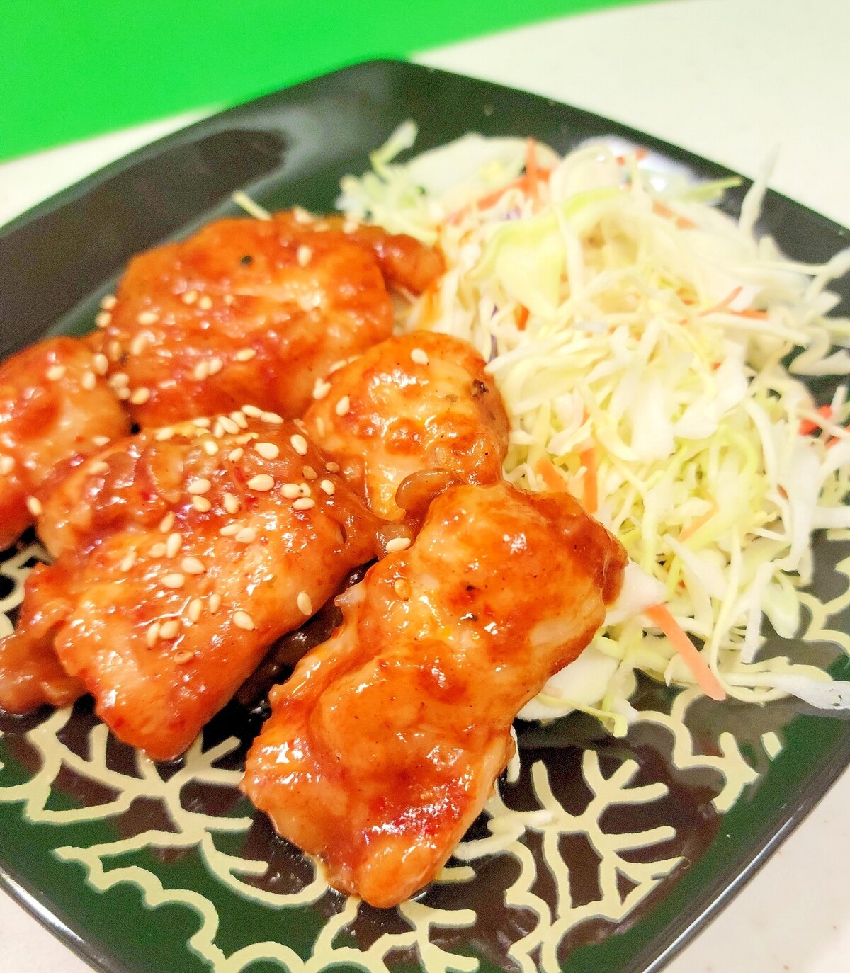 鶏むね肉と厚揚げで作るヤンニョムチキン : kana-kitchen