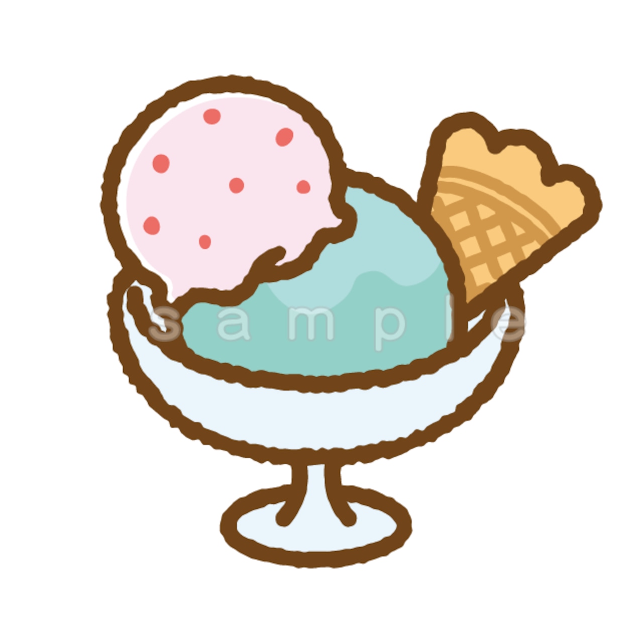 かわいい ソフトクリーム アイスクリーム クリームソーダのイラストセットのイラスト素材89296898- PIXTA