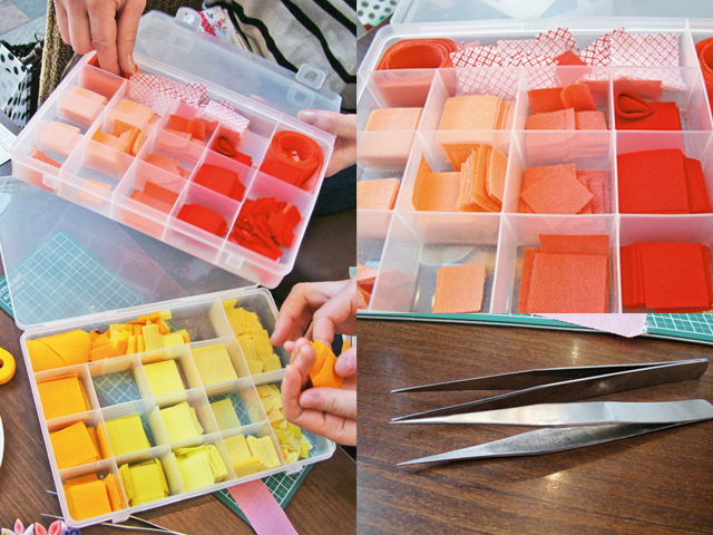 つまみ細工 12分で440枚裁断！6匁羽を裁断するコツとは？ Tutorial of cutting cloths for kanzashiflower petals - YouTube