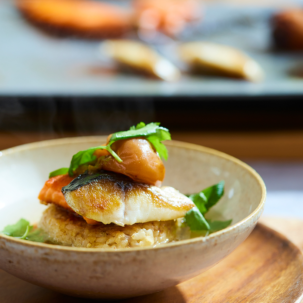 超簡単！コンビニ風焼きおにぎりのだし茶漬け
