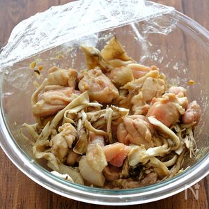 味付け簡単♪ きのこと鶏むね肉のマヨ炒め