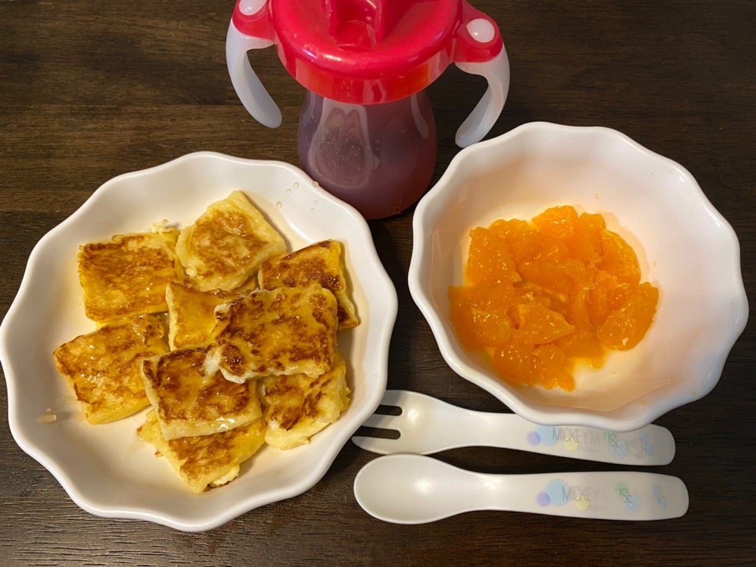 フレンチトースト美味しいよねぇぇ 離乳食 離乳食後期離乳食中期生後9ヶ月 料理動画TikTok