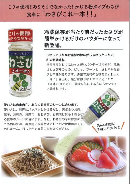 蕎麦とわさびわさびと日本わさび協会