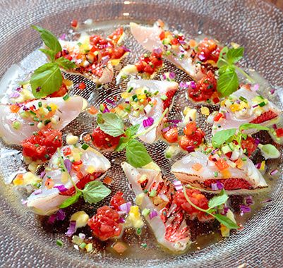 塩まぐろよりうまい！ガーリック塩サーモンのカルパッチョ - BOKUの簡単ンまい～ブログ