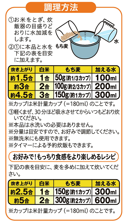 もち麦入り玄米ごはん by モモ2137クックパッド簡単おいしいみんなのレシピが392万品