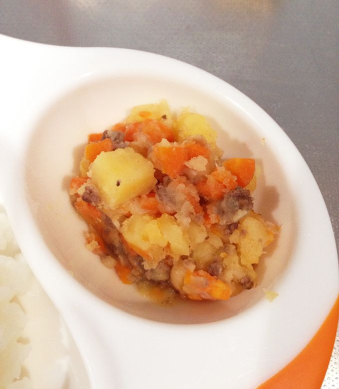 トマトのうま味とお出汁がしみしみ。トマ味噌肉じゃがきっずごはん