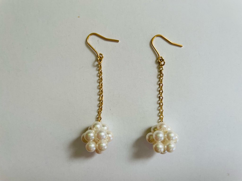 100均のビーズで作るイヤリング 作り方