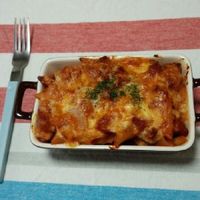 余ったトマト缶で！一人前トマトパスタ☆