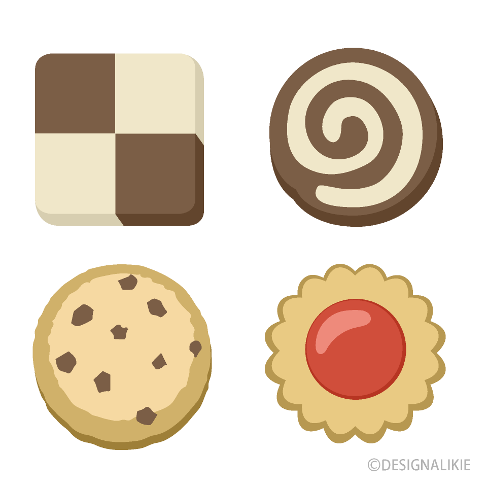 クッキーイラストのフリー素材イラストイメージ