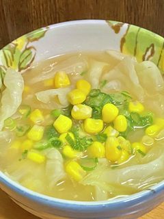 『キャベツと人参のお味噌汁』
