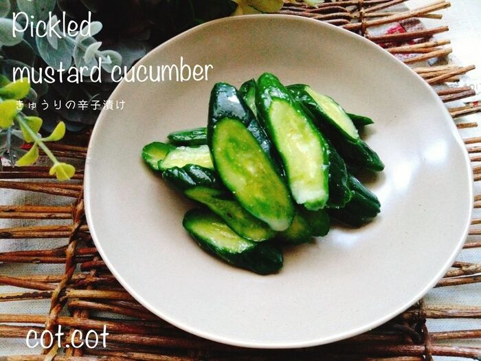 きゅうりの辛子漬の素」でつくる漬物はぴりっとした辛みが食欲をそそるキラキラマーケット