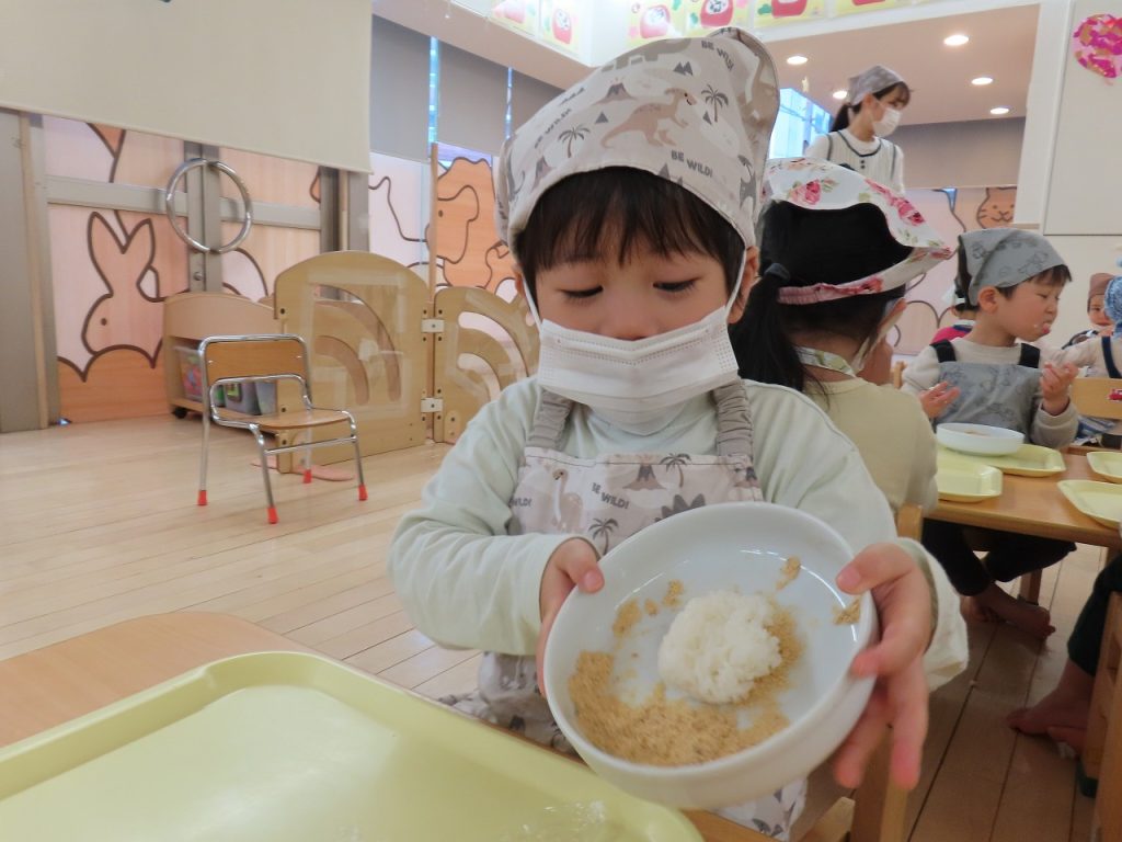子どものおやつに☆ごはんでおはぎ