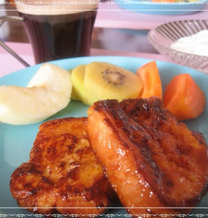 キャラメルバナナ♡フレンチトースト