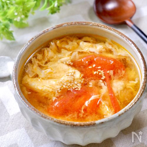 母の味〜白だしで作る和風トマトスープ