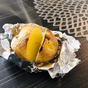 レンジと魚焼きグリルでじゃがバタ