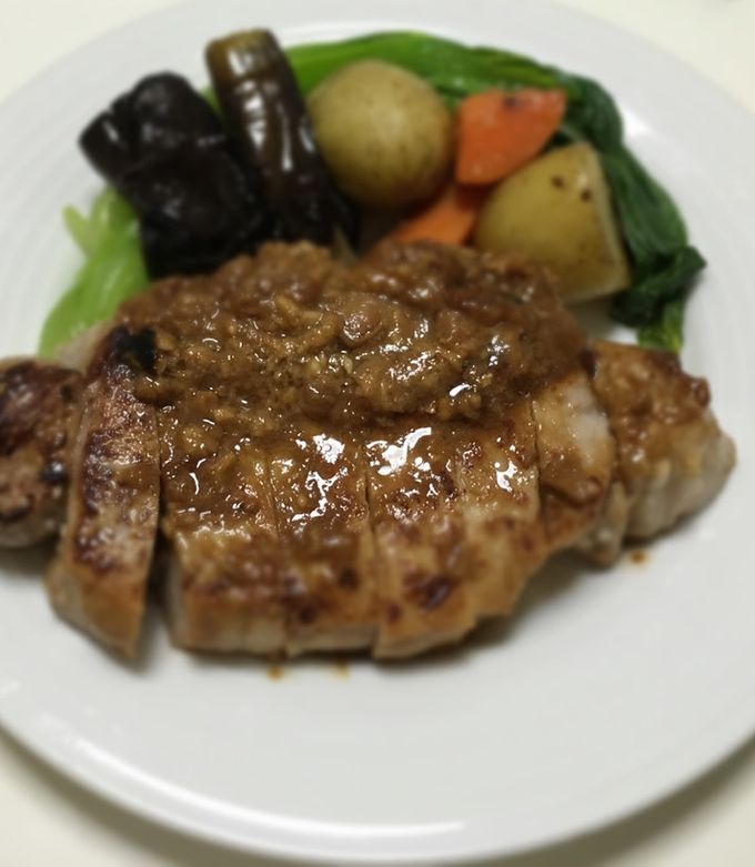 厚切りポークソテーポークステーキ