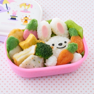 幼稚園弁当 うさぎちゃん弁当。デコ弁のコツ。100均おにぎり型愛用キャラ弁たまたまたまごのポンコツママ日記