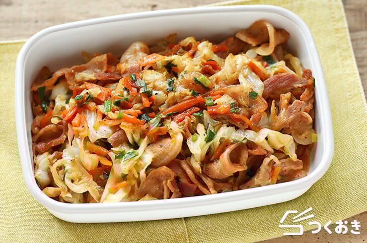 超簡単！豚バラとキャベツのスタミナ炒め