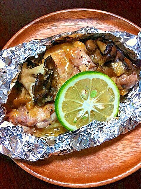鶏ときのこの味噌チーズホイル焼きのレシピトクバイ
