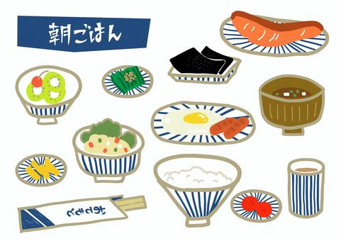 朝食 朝ごはんイラスト・フリー素材なら「シンテリ」