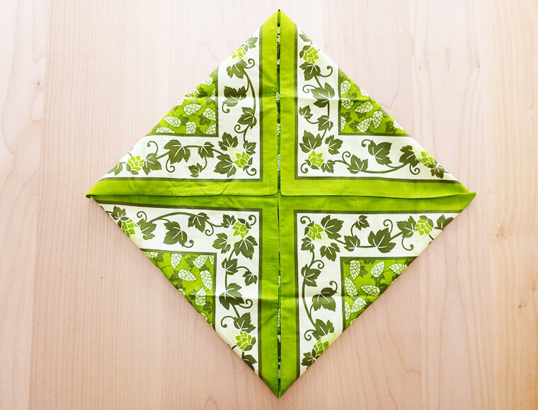 ハンカチ1枚で作れる、簡単お弁当袋の作り方Craftie Style