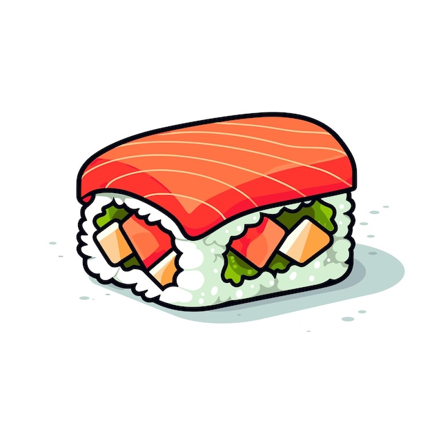 いろんな具材の巻き寿司の断面イラストセット234010514 毎月1点無料 フリー のストックフォト イメージマート